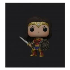 BuyRockNRoll Wonder Woman Collectible 2022 Funko Shop Exclusive Pop! Die-Cast DC Comics Figure W/ Sword & Shield