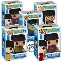 Beatles, The Rare Beatles Collectible 2012 Funko Pop! Rocks Yellow Submarine 5 Figure Set