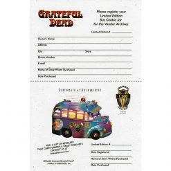 ICUP Grateful Dead, The SOLD OUT! Grateful Dead Collectible 2005 Vandor 40th Anniversary Tour Bus Cookie Jar #244/1200