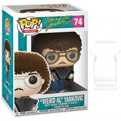 Al Yankovic Collectible 2018 Funko Pop! Rocks Weird Al Figure #74 In Protector