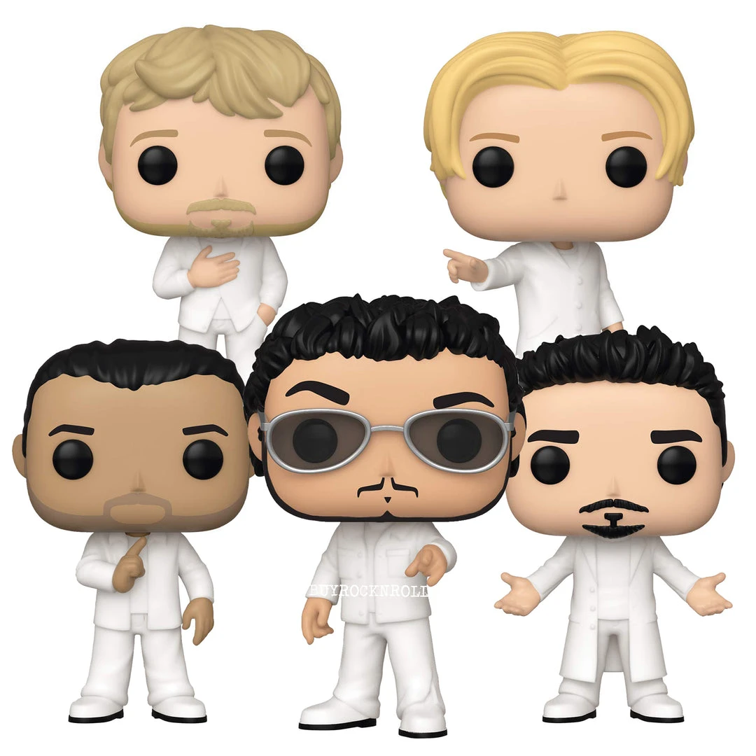 Backstreet Boys Collectible 2019 Handpicked 2020 Funko Pop! Rocks Set Of 5 Figures In Protectors