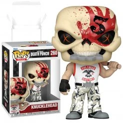 BuyRockNRoll Five Finger Death Punch Collectible Funko 2022 POP Rocks FFDP Mascot Knucklehead Figure #260