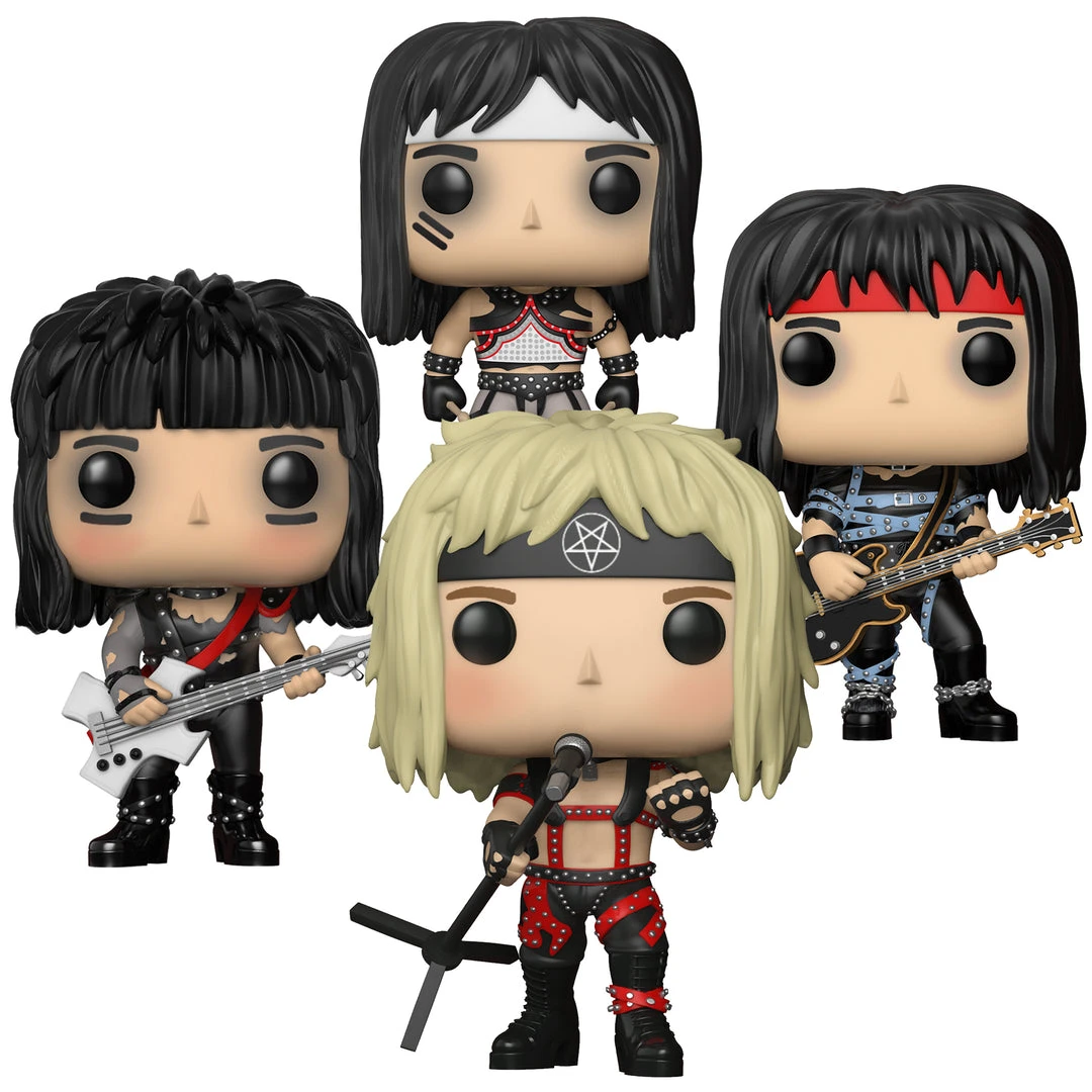 Motley Crue Collectible Handpicked 2018 Funko Pop! Rocks Figure Set In Protectors