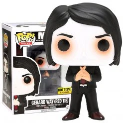 MCR Collectible 2015 Handpicked Funko Pop Rocks My Chemical Romance Gerard Way Red Tie Figure #47 In Protector