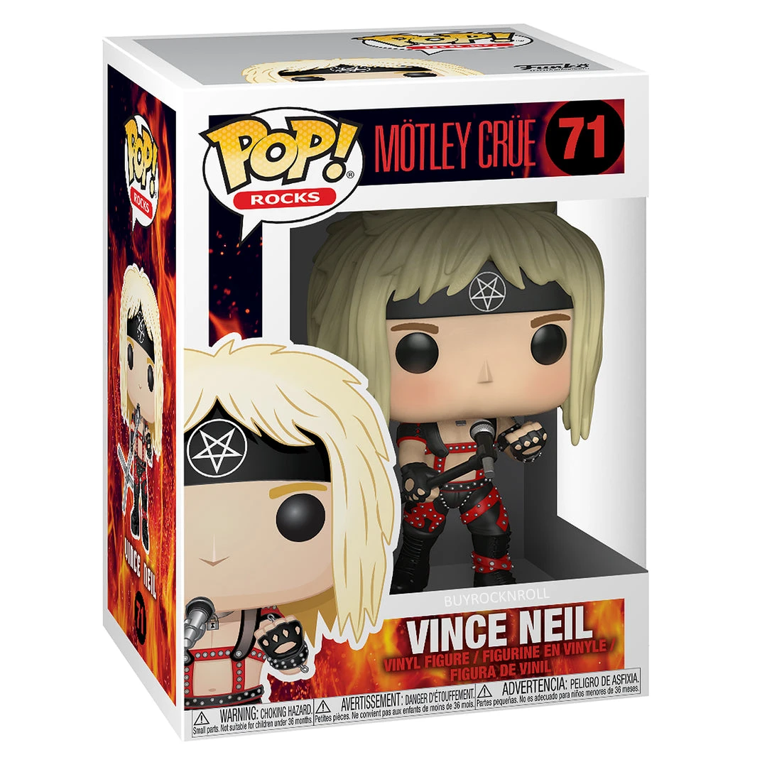 Motley Crue Collectible Handpicked 2018 Funko Pop! Rocks Figure Set In Protectors