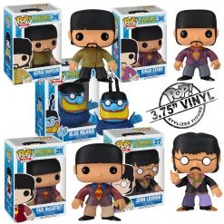 Beatles, The Rare Beatles Collectible 2012 Funko Pop! Rocks Yellow Submarine 5 Figure Set