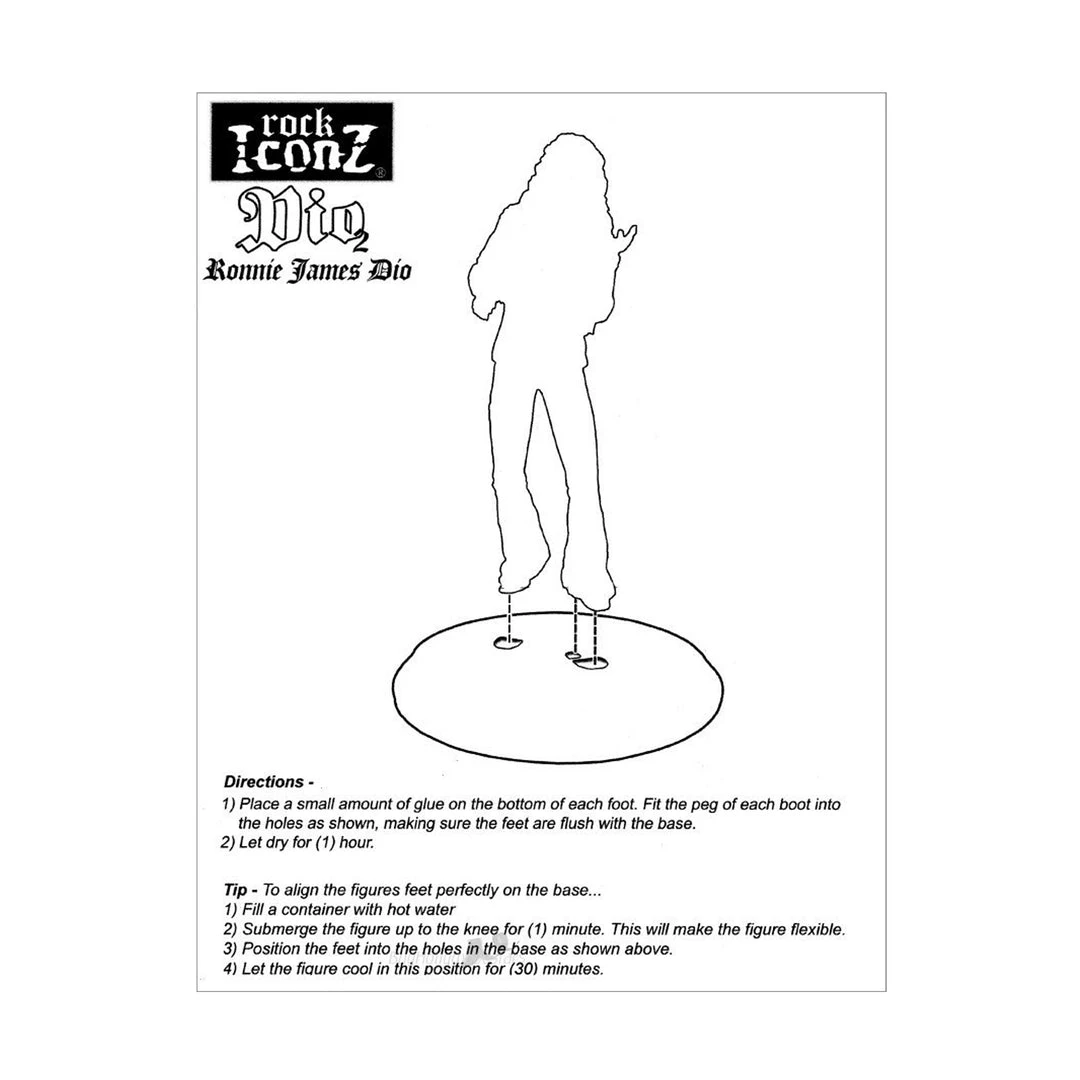 Ronnie James Dio Collectible 2013 KnuckleBonz Rock Iconz Dio II Rainbow Statue #85/1000