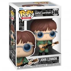 Funko Pop! Rocks The Beatles Collectible 2021 Handpicked Funko Pop Rocks John Lennon Military Figure In Funko Protector