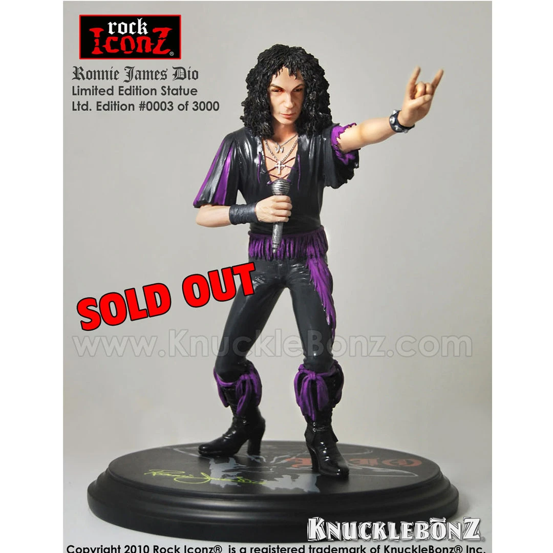Black Sabbath Collectible: 2010 Knucklebonz Rock Iconz Ronnie James Dio Statue SOLD OUT!
