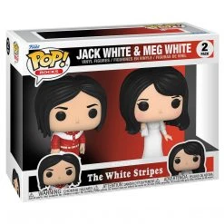 BuyRockNRoll The White Stripes Collectible 2022 Handpicked Funko Pop Rocks Jack White & Meg White Pop! Vinyl Figure 2-Pack Set