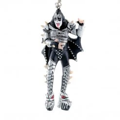 Rare KISS Collectible Kurt Adler Love Gun Gene Simmons Demon Figure Christmas Tree Ornament W/o Tag