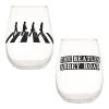 Beatles Collectibles Vandor 2018 Abbey Road 18 Oz Contour Glasses - Set Of 2