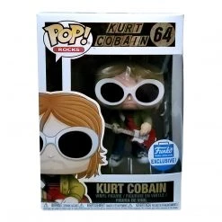 Nirvana Collectible 2018 Funko Shop Exclusive Kurt Cobain Pop! Rocks Figure #64 In Stacks Display Kurt Cobain, Nirvana