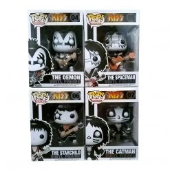 KISS Collectibles 2011 Funko Pop Rocks Series 1 Vinyl Figures Set Of 4 - New