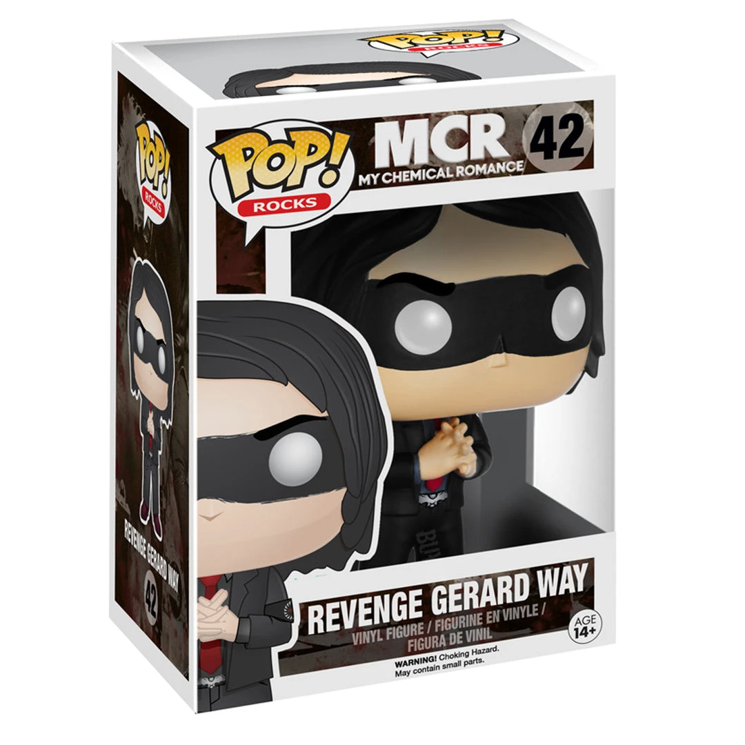 MCR 2015 Funko Pop Rocks Gerard Way Revenge Red Figure #42 In Stacks Protector