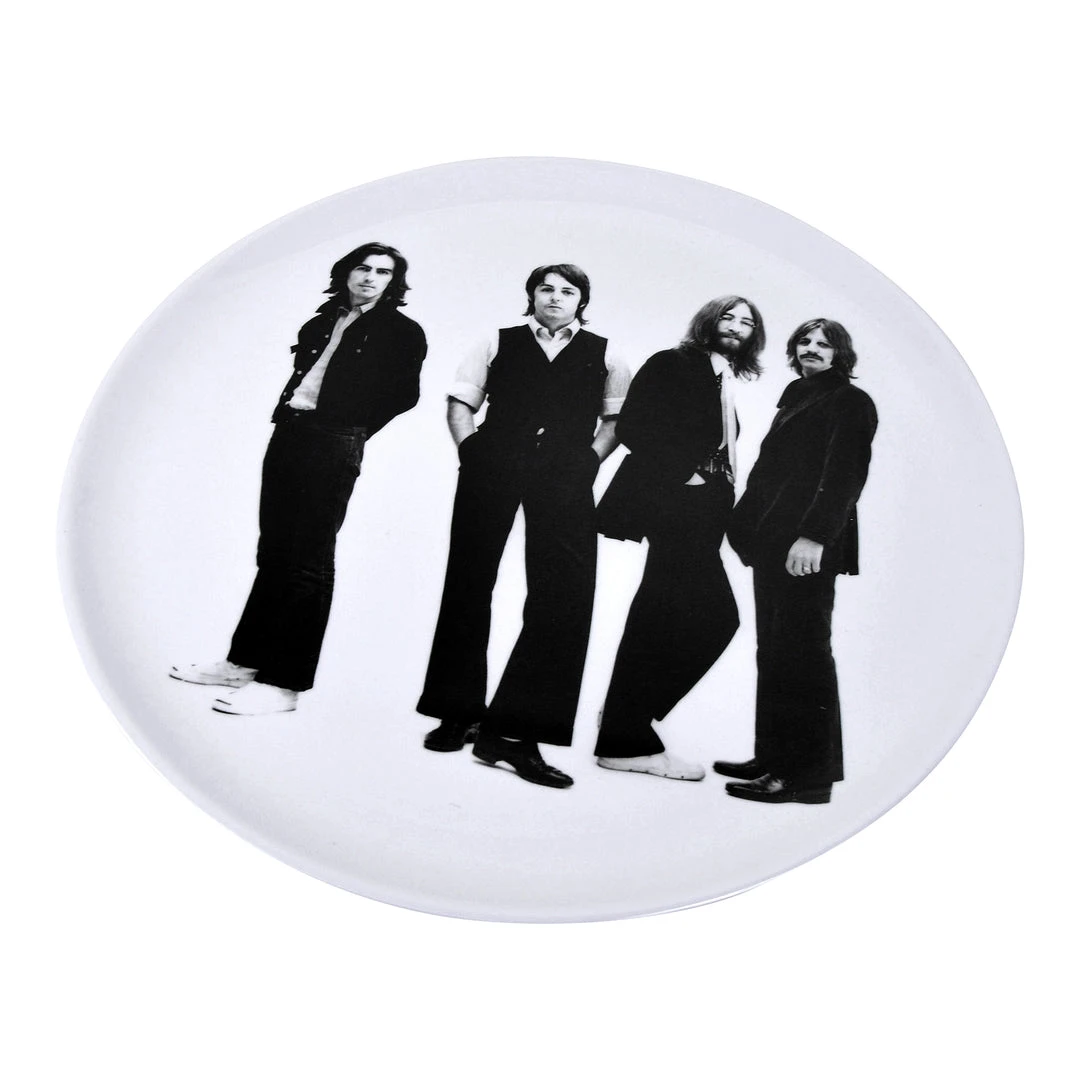 Beatles Collectible: 2014 Kurt Adler 14-Inch Fab Four Photo Melamine Ware Tray