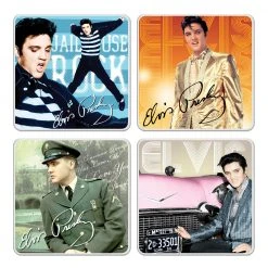 Elvis Presley Collectibles 2018 Vandor Ceramic Coaster Set Of 4