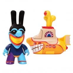 The Beatles Beatles 2019 Titans 6.5 Inch Smiling Yellow Submarine And 4.5 Inch Blue Meanie