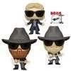 ZZ Top Collectible 2020 Funko Pop! Rocks 3 Figures In Protector Display Cases