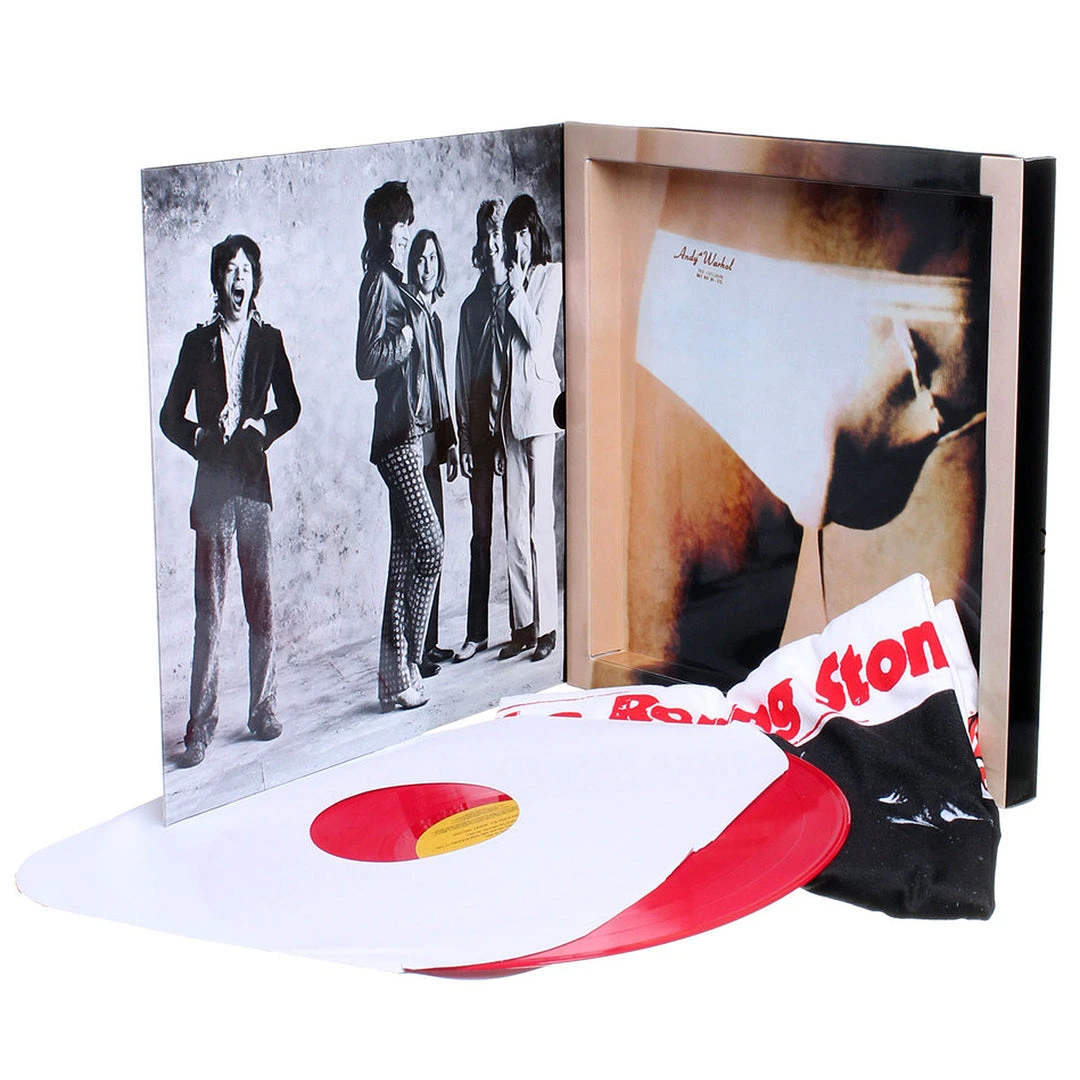 Rolling Stones Collectible 2009 Sticky Fingers Red Vinyl LP & T-Shirt Box Set-Large Rolling Stones, The