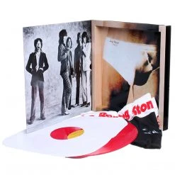 Rolling Stones Collectible 2009 Sticky Fingers Red Vinyl LP Album T-Shirt Box Set - Small Tee