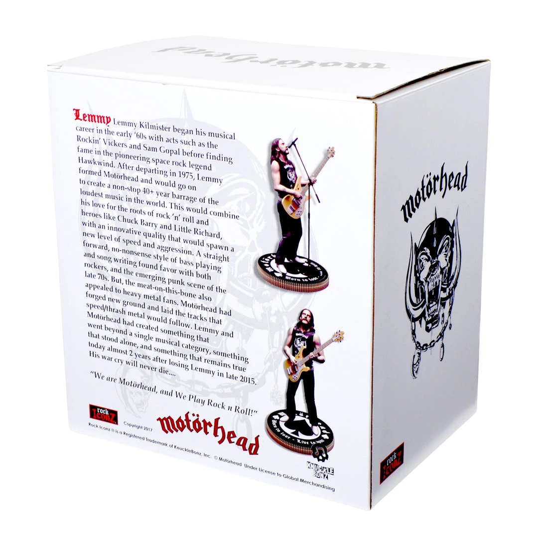 Motorhead 2017 KnuckleBonz Rock Iconz Lemmy Kilmister II Statue #833