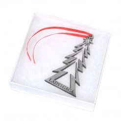 Bravado Lady Gaga Collectible 2010 Metal Christmas Tree 3" Ornament In Gift Box -Rare