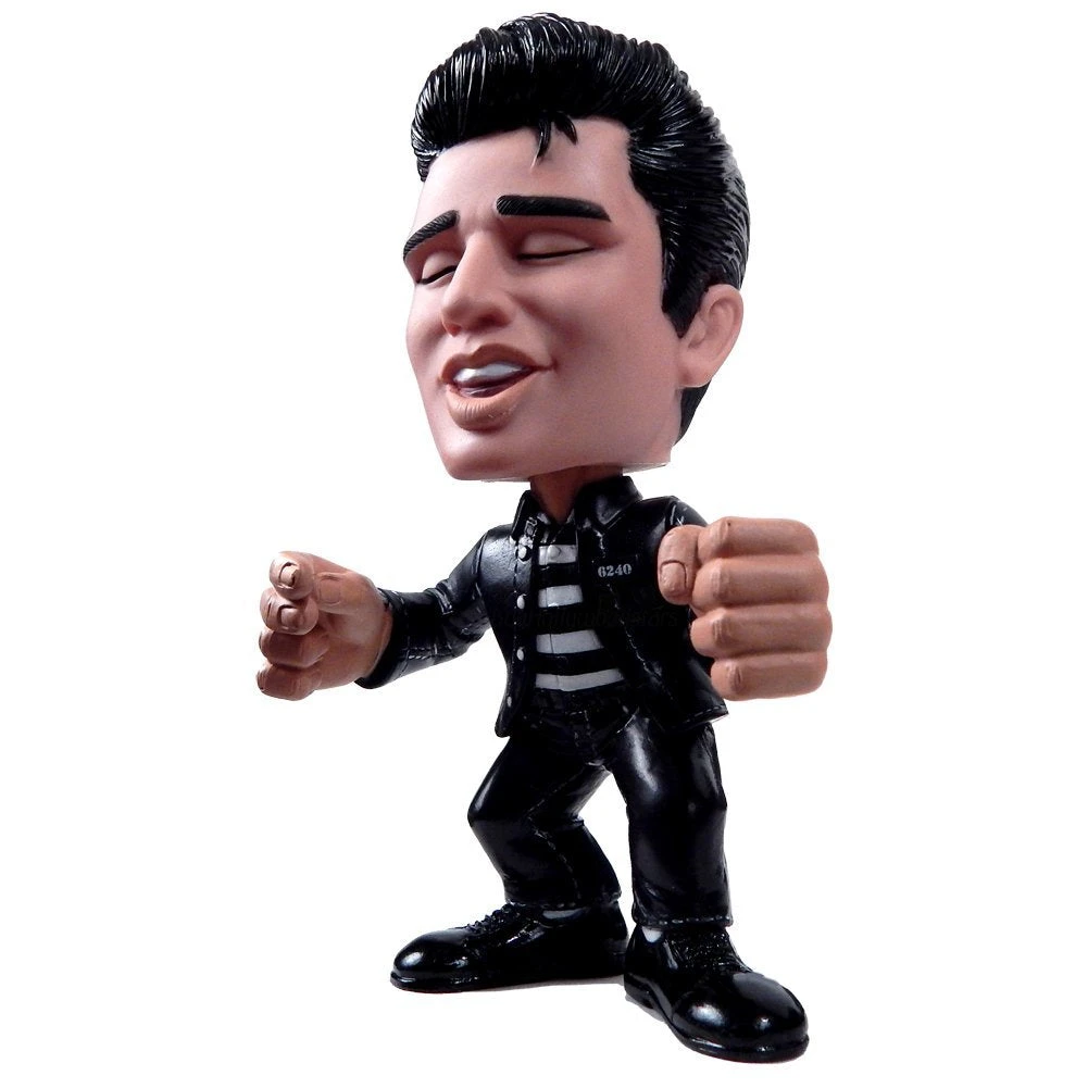 Elvis Presley Movie Collectible: 2009 Funko Force Jailhouse Rock Figure In Blue Lid Display Case