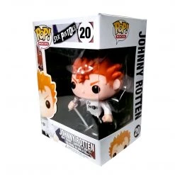 Sex Pistols Collectible 2012 Funko Pop! Rocks Johnny Rotten Figure In A Stacks Display Case