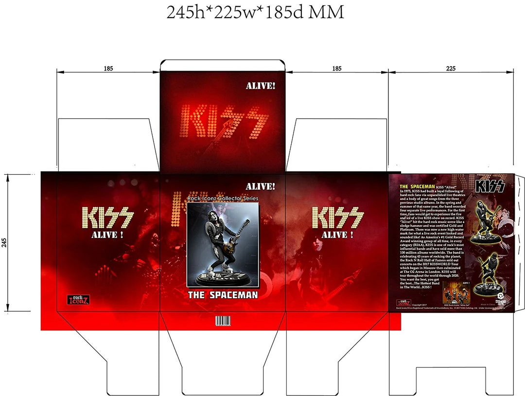 KISS Collectible: 2018 KnuckleBonz Rock Iconz Alive Ace Frehley Statue