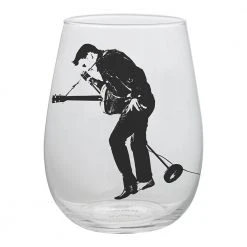 Elvis Collectibles Vandor 2018 Elvis Presley 18 Oz Contour Glasses - Set Of 2