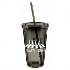 Beatles, The The Beatles 2012 Vandor Fab Four Figures Abbey Road Insulated 18 Oz Travel Cup