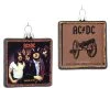 AC/DC Collectible 2020 Kurt Adler Album Cover Christmas Ornaments - Set Of 2