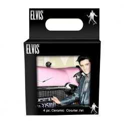 Elvis Presley Collectibles 2018 Vandor Ceramic Coaster Set Of 4